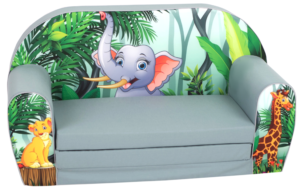 Delsit - Fold-out kids' sofa – a soft children's sofa for the nursery, sun
