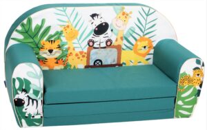 Delsit- Sofa piankowa rozkładana dla dzieci SAFARI