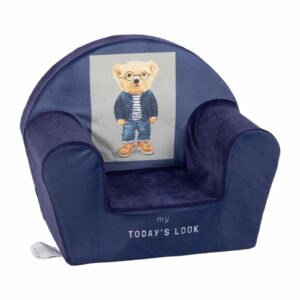Delsit- Fotel dziecięcy, fotelik dla dziecka wygodny bezpieczny do pokoju dziecka, miś teddy