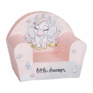 Delsit - Kids' Armchair – a comfortable, child-safe kids' chair for the nursery, unicorn