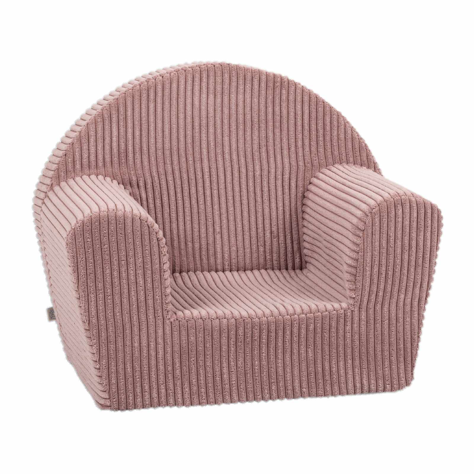 Delsit - Corduroy kids' armchair – a foam kids' chair, pink