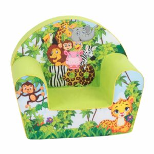 Delsit- Fotel dziecięcy, fotelik dla dziecka wygodny bezpieczny do pokoju dziecka, zoo