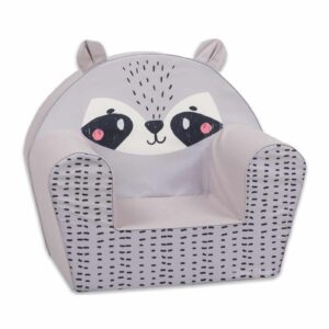 Delsit - Kids' Armchair – a comfortable, child-safe kids' chair for the nursery, raccoon