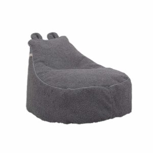 Delsit - Bouclé bean bag graphite flow