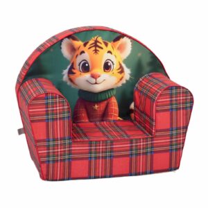 Delsit - Kids' armchair – a soft children's armchair, tiger