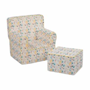 Delsit - Kids' armchair with footrest