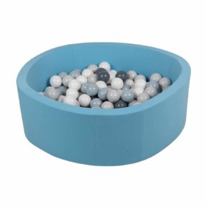 Delsit - Dry ball pit with plush balls for children blue