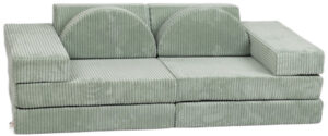 Delsit - Modular corduroy kids' sofa – a soft fold-out sofa